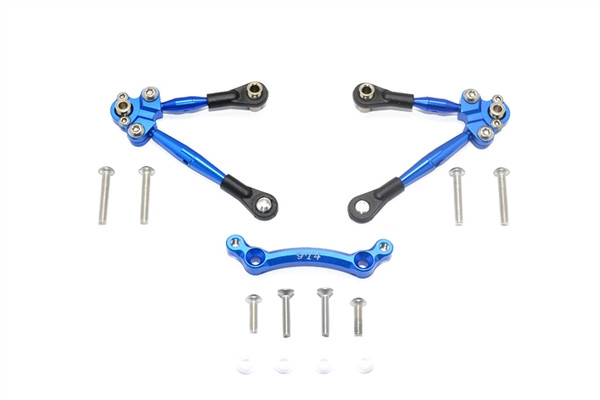 GPM Blue Aluminum Front Tie Rods & C-Hub Stabilize
