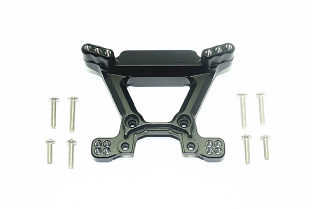 GPM Black Aluminum Front Shock Tower for Rustler 4