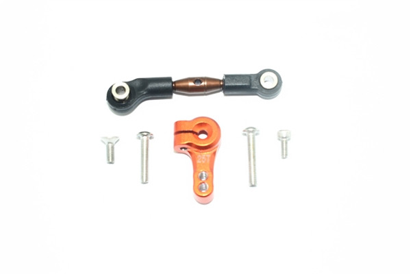 salsation トップ RUST Lサイズ GPM Orange Aluminum Servo Horn & Spring Steel Link