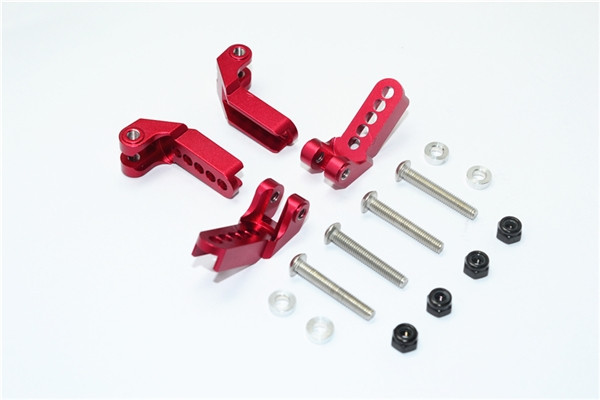 GPM Red Aluminum Adjustable Front & Rear Shock Mou