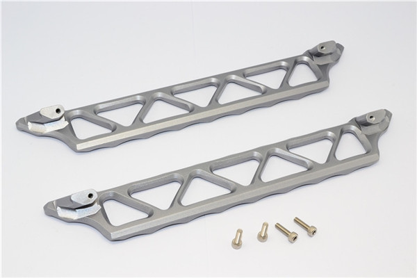 GPM Gunmetal Aluminum Chassis Nerf Bars for X-Maxx, XRT