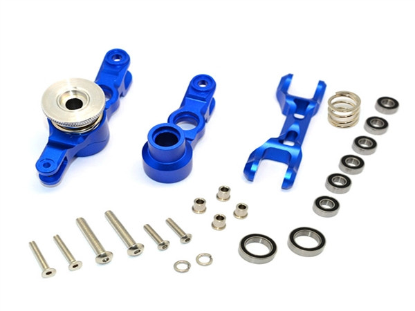GPM Blue Aluminum Steering Bellcrank Assembly & Se