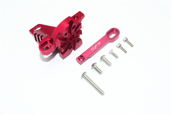 Supporto Motore Alluminio GPM Per Traxxas Desert Racer - Con Alette
