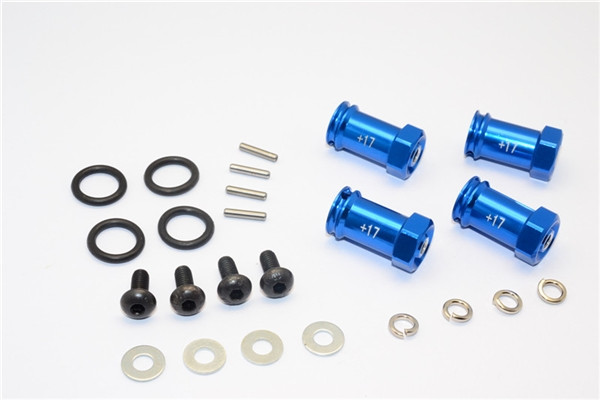 GPM Blue Aluminum 17mm Extension Hubs w/12mm Hex f