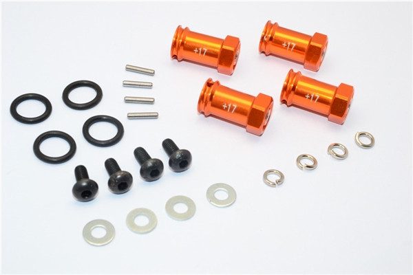 GPM Orange Aluminum 17mm Extension Hubs w/12mm Hex