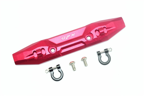GPM Aluminum Front Bumper w/D-Rings for E-Revo 2.0 | Red
