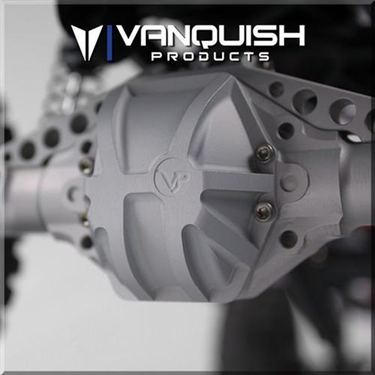 【VANQUISH】　Currie リアアクスル　シルバー　AXIAL レイス用 Vanquish Products XR Width axle tubes for the Axial SCX10