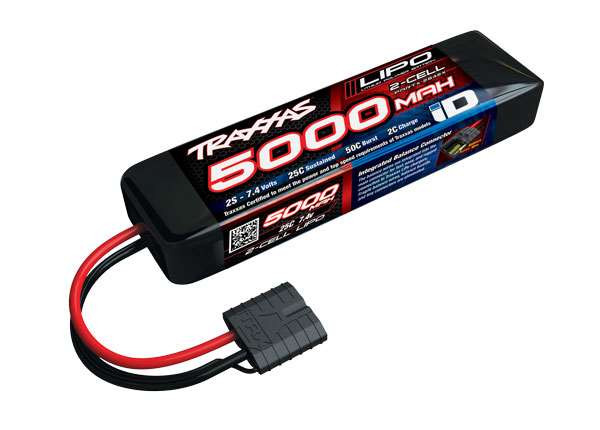 ◉Traxxas◉5,000 リポ LIPOバッテリー　① Traxxas 5000mAh 7.4v 2-Cell 25C LiPo Battery (shor