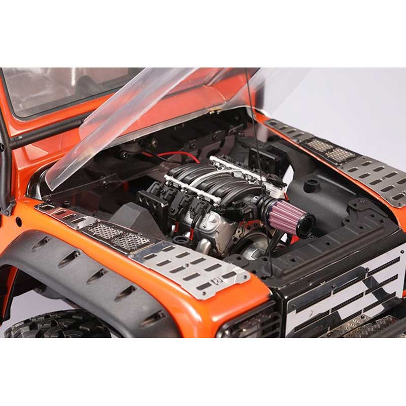 GPM Racing TRX-4 Mock LS3 V8 Engine with Cooling Fan & Red Heads
