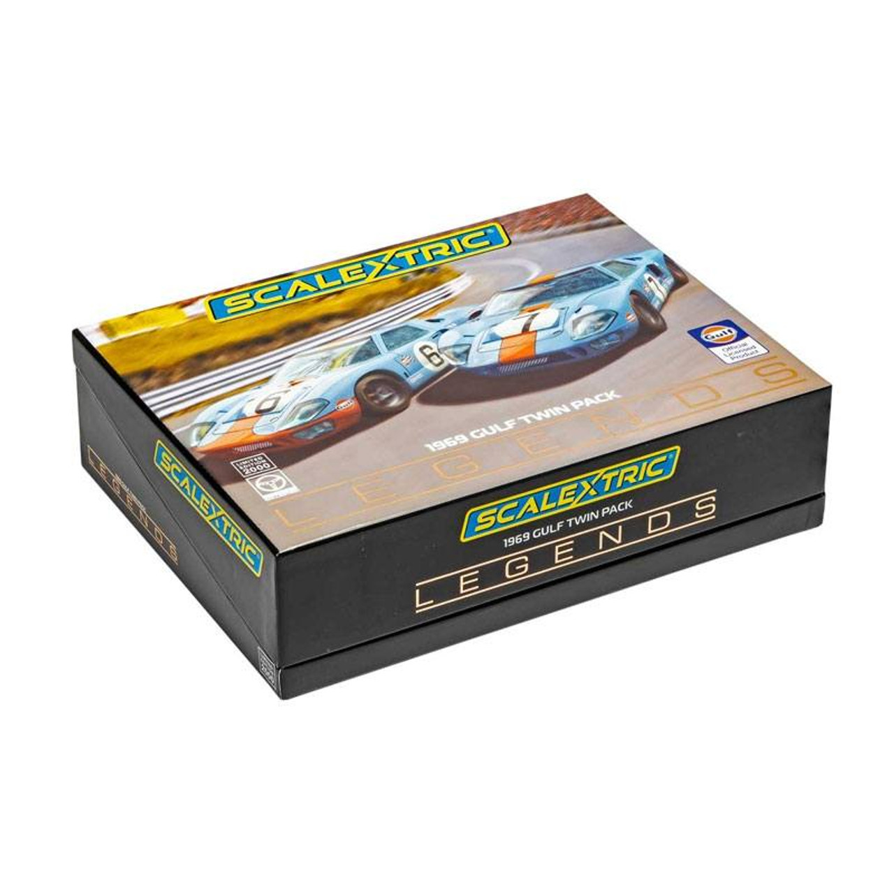 SCALEXTRIC 1/32 フォードGT40 1969 ルマン#6 未走行 Scalextric Ford GT40 Gulf Twin Pack 1969 LeMans 1/32 Slot