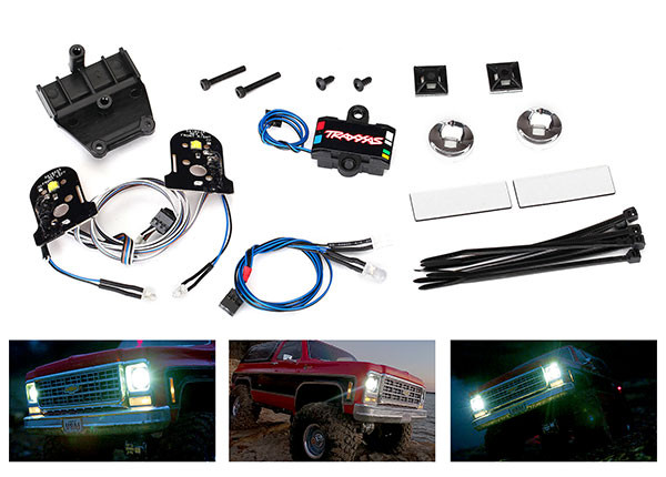 Traxxas 8090X Kit Luci Professionali Per Chevy Blazer TRX-4 69/72 Con Alimentatore