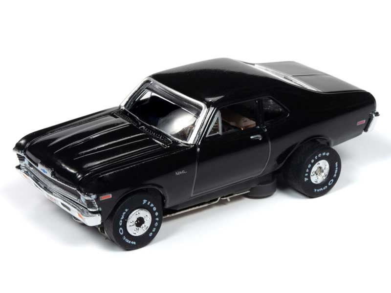 Auto World 1970 Chevrolet Nova Black Thunderjet HO Slot Car | Auto
