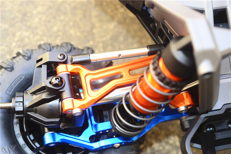 GPM Orange Aluminum Upper Fr/Rr Suspension Arms for Maxx 4S GPM