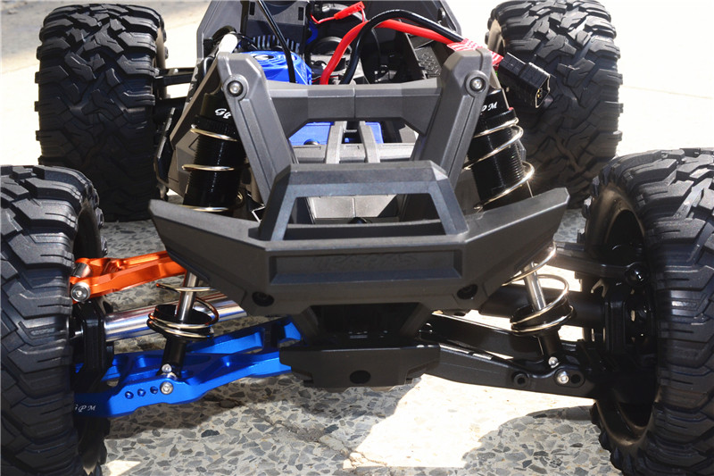 GPM - Ammortizzatore Anteriore Regolabile In Alluminio (37mm) Per Traxxas Latrax Rally, 1 Paio, Grigio Argento (LTX337F-GS-S)