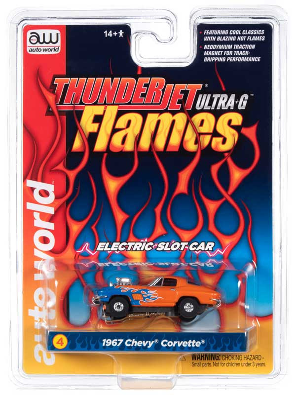 Auto World 1967 Chevrolet Corvette w/Blower Thunderjet Flames R29