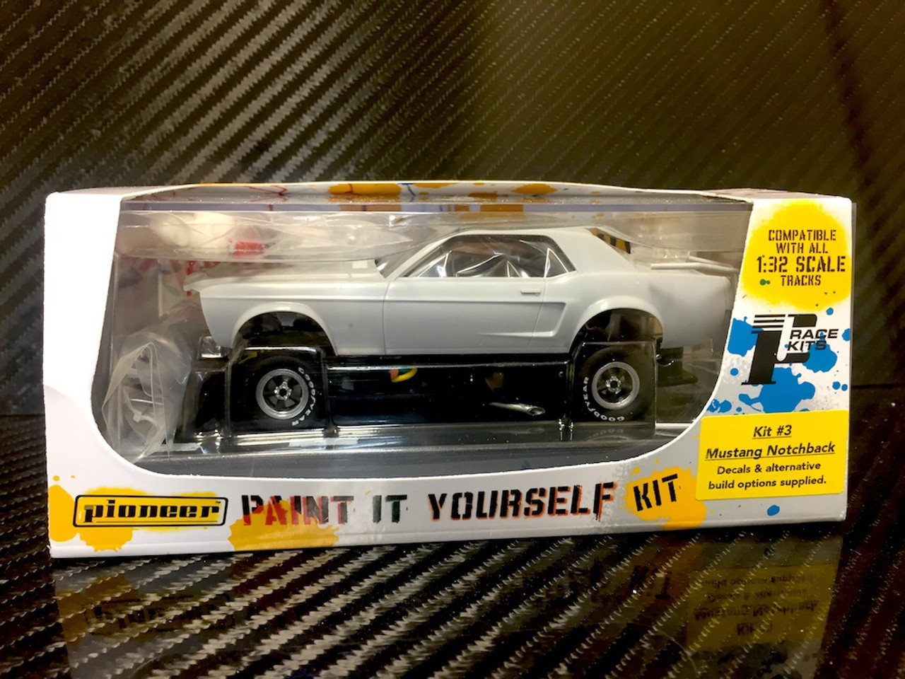 Pioneer 1968 Mustang Race Car Paint It Yourself PIY Kit 1/32 Slot