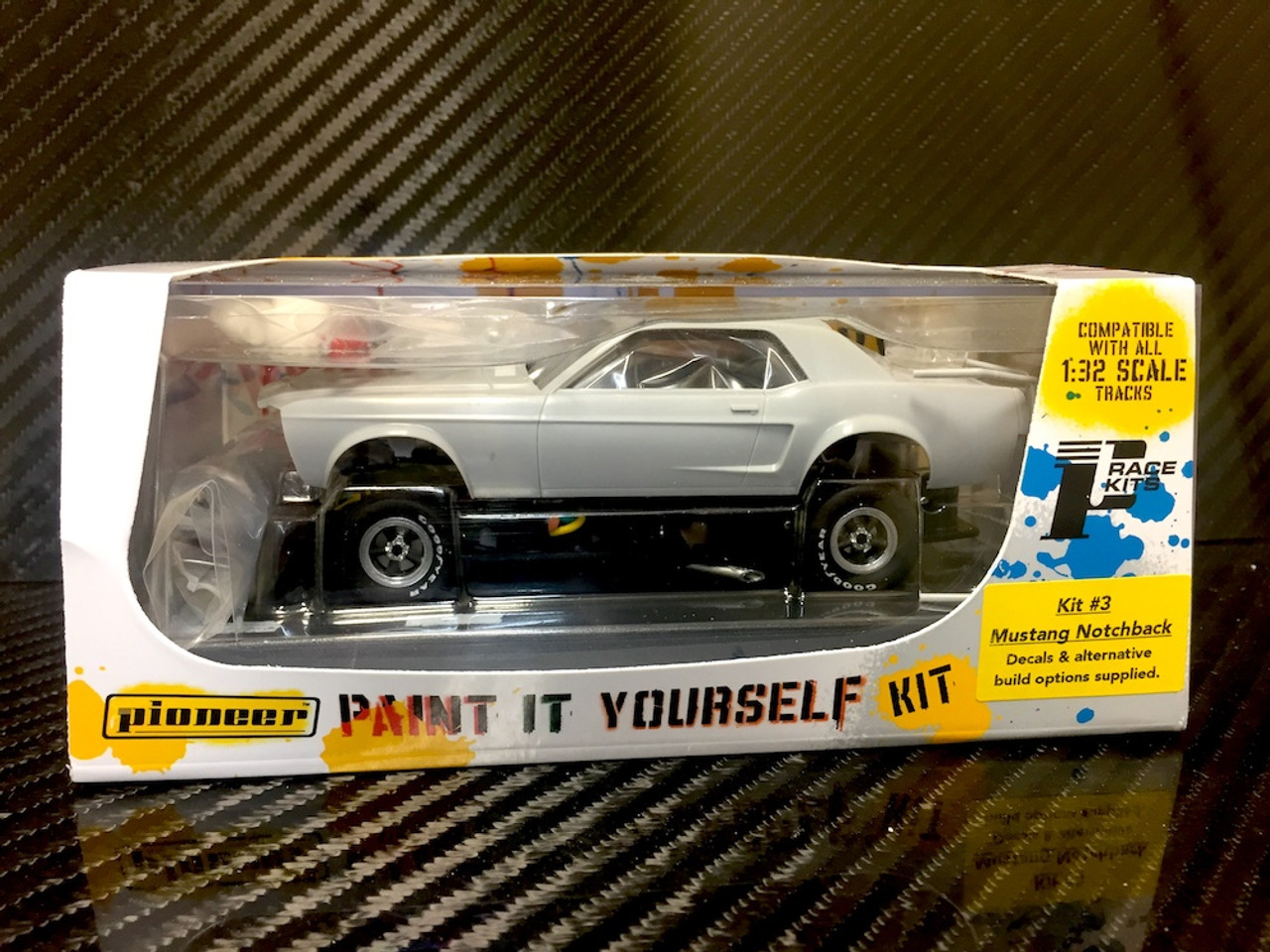 Pioneer 1968 Mustang Race Car Paint It Yourself PIY Kit 1/32 Slot Car