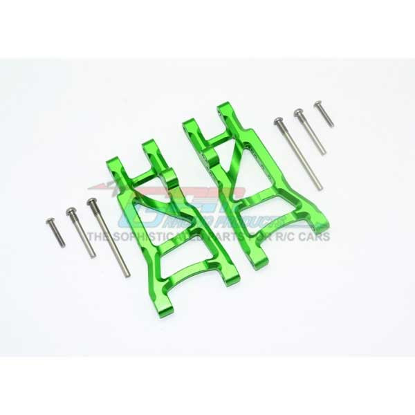 GPM Green Aluminum Rear Suspension Arms for 2WD Slash | GPM Racing