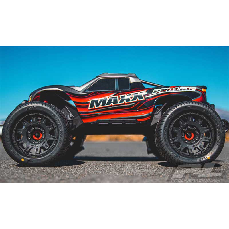 Pro-Line Road Rage 3.8 Tires on Raid 8x32 17mm Removable Hex