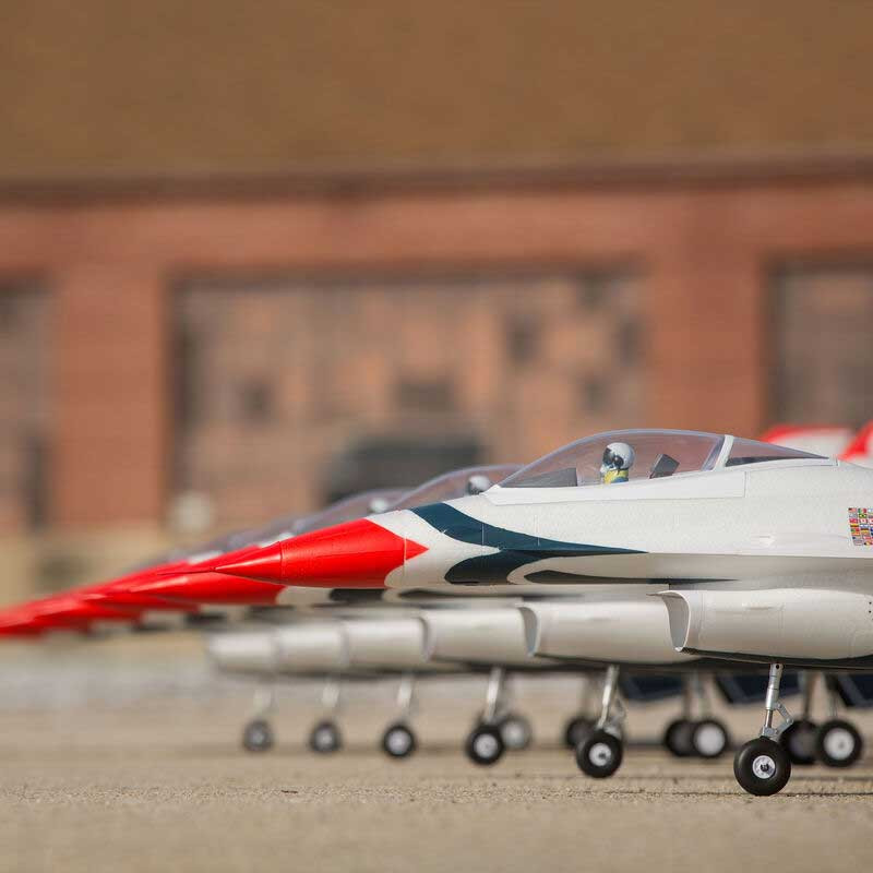 E-Flite F-16 Thunderbirds 70mm EDF Jet BNF Basic w/AS3X & SAFE