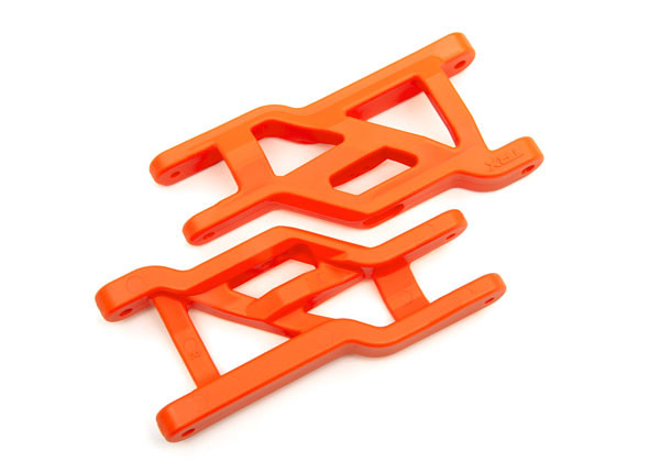 Traxxas Orange HD Front Suspension Arms for 2WD Slash Rustler