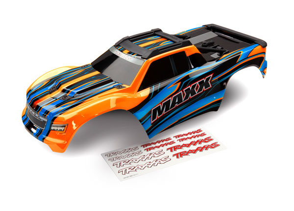 Traxxas Maxx Orange Painted Complete Body w/Decals | Traxxas 8911T