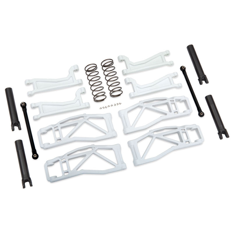 Traxxas Maxx 4S White WideMaxx Suspension Kit Includes Front & Rear