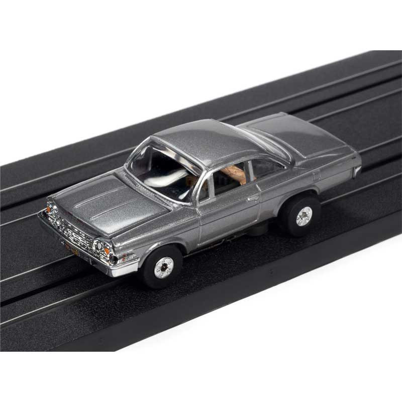 Auto World 1962 Chevrolet Bel Air Silver Thunderjet HO Slot Car