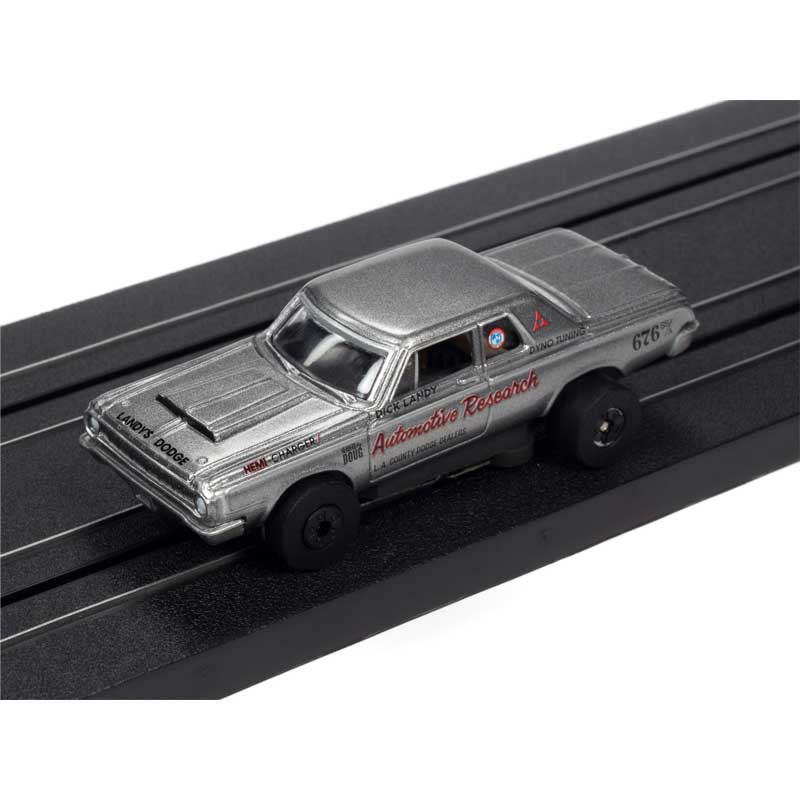 Auto World 1964 Dodge 330 Dick Landy Gray Thunderjet HO Slot Car