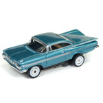 Auto World 1959 Chevy Impala Blue Thunderjet HO Slot Car (SC334-4)