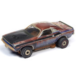 Auto World 1970 Dodge Challenger T/A Graveyard Carz Theme Thunderjet HO Slot Car (SC345-1)