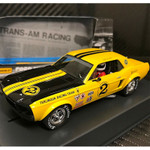 Pioneer 1968 Mustang Notchback T/A, Yellow #2 John Atwell 1/32 Slot Car