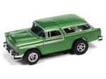 Auto World 1956 Chevrolet Nomad (Green) Xtraction Flamethrowers R33 HO Slot Car
