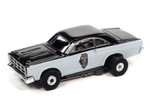 Auto World 1967 Ford Fairlane Illinois State Police Car (White/Black) Thunderjet HO Slot Car