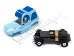 Auto World Sand Van (Blue) Thunderjet HO Slot Car