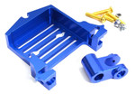 Integy Alloy Standard Servo Mount Support and Servo Horn (Blue): X-Maxx