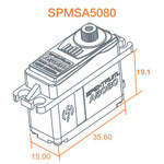 Spektrum A5080 MT/HS Mini Digital HV Servo (SPMSA5080)