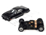 Auto World 1976 Ford Torino (Black) X-Traction R34 HO Slot Car