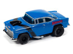Auto World 1955 Chevy Bel Air (Blue) X-Traction R35 HO Slot Car