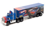 Auto World Racing Rig Peterbilt Model 359 w/Race Trailer (Snake II vs. Mongoose II) X-Traction Flamethrowers R12 HO Slot Car