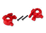 These are the Traxxas Extreme Heavy Duty Steering Blocks, Kit #9080, Red, w/ Hardware (2)