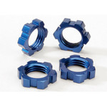 Traxxas Blue Anodized Wheel Nuts,17mm (4): Revo, T-Maxx 3.3, E-Maxx Brushless