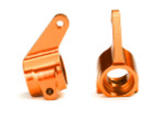 These are the Traxxas Steering Blocks, 6061-T6 aluminum (Orange-Anodized) (2)