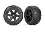 These are the Traxxas 2.8" Anaconda Wheels, Assembled, RXT Black (4WD F/R, 2WD F) (2)