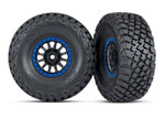 Traxxas BFGoodrich/Method Race Wheels, Assembled (Black w/ Blue Beadlock) (2)