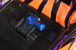 This is the GPM Aluminum Body Shell Lock w/ Hardware (Blue) - Installed