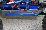GPM Aluminum Chassis Nerf Bars (Longer Version) (Blue) - Installed