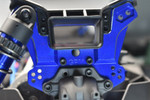 GPM Aluminum Front Damper Plate for Sledge (Blue) - Installed