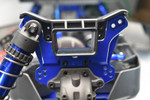 GPM Aluminum Front Damper Plate for Sledge (Blue) - Installed