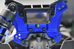 GPM Aluminum Front Damper Plate for Sledge (Blue) - Installed